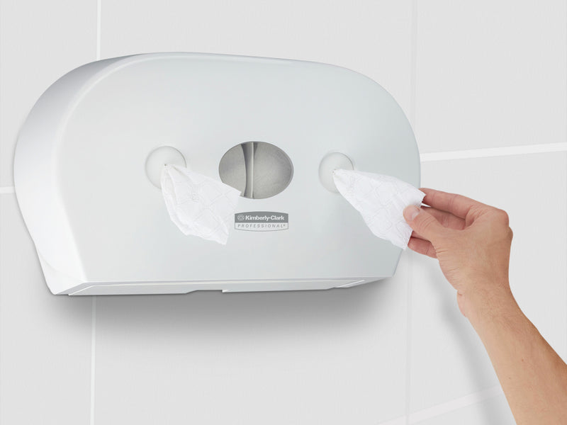 Dispenser hârtie toaletă Roll Control Aquarius Kimberly Clark Centrefeed Roll - Alb