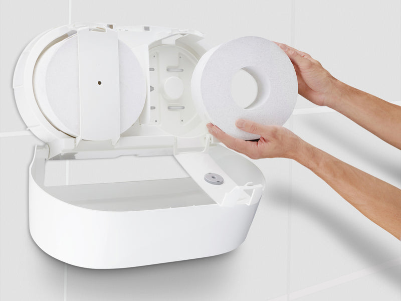 Dispenser hârtie toaletă Roll Control Aquarius Kimberly Clark Centrefeed Roll - Alb
