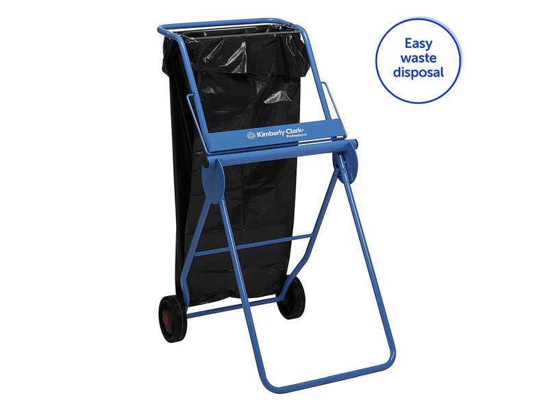 Dispenser Stativ Mobil KIMBERLY-CLARK PROFESSIONAL pentru Lavete Rolă Mare, Albastru