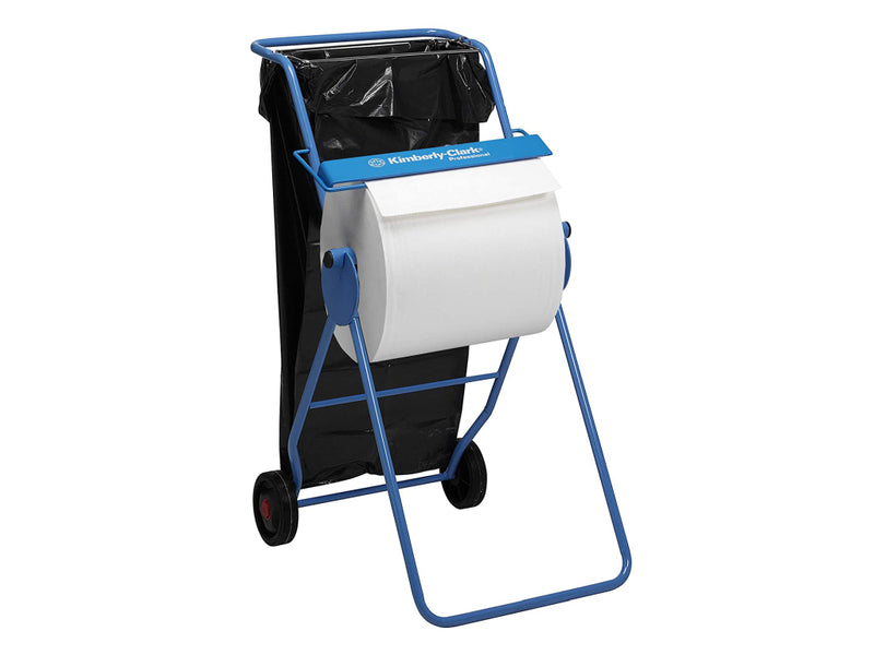 Dispenser Stativ Mobil KIMBERLY-CLARK PROFESSIONAL pentru Lavete Rolă Mare, Albastru