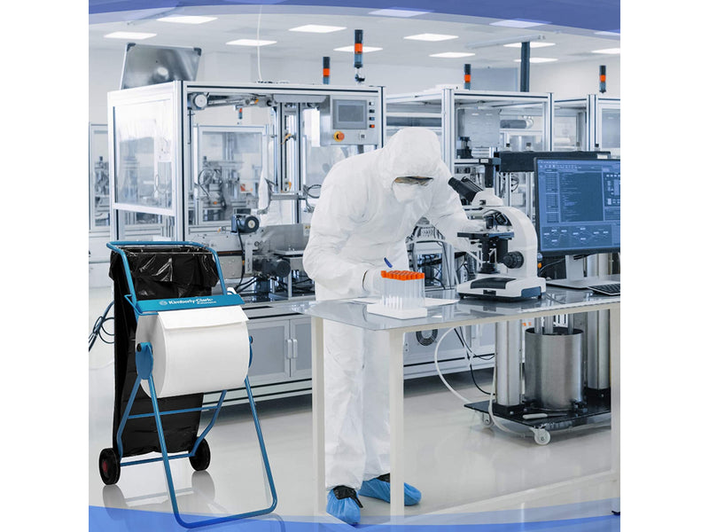 Dispenser Stativ Mobil KIMBERLY-CLARK PROFESSIONAL pentru Lavete Rolă Mare, Albastru