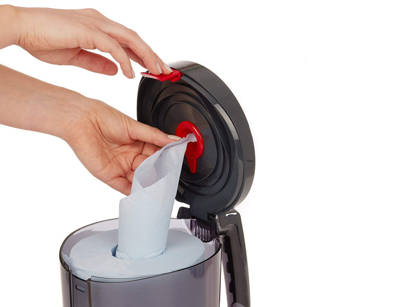 Dispenser Kimberly-Clark WypAll Reach, negru, compatibil cu rolele WypAll