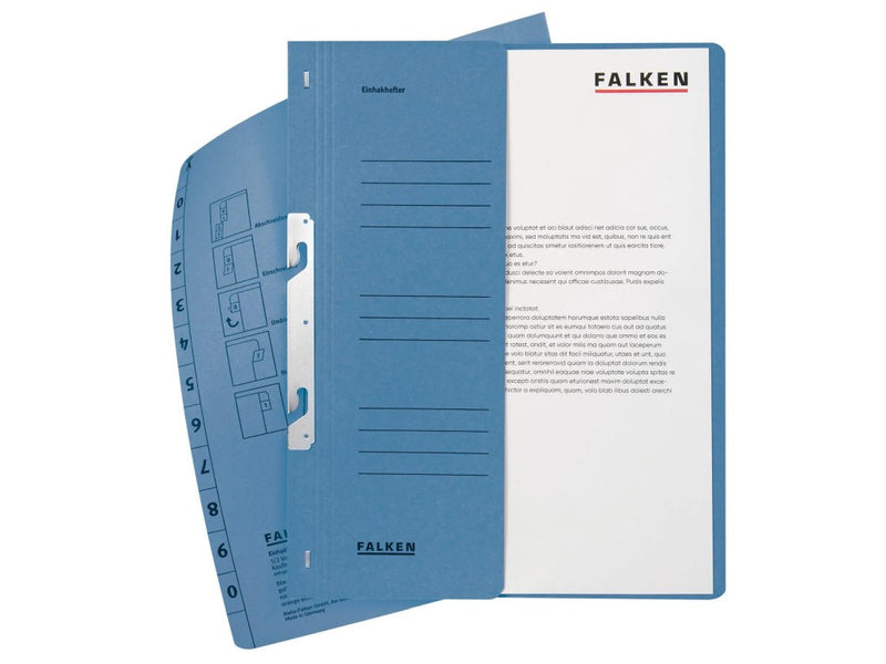 Dosar carton color încopciat 1/2, A4, 250 g/mp, Falken