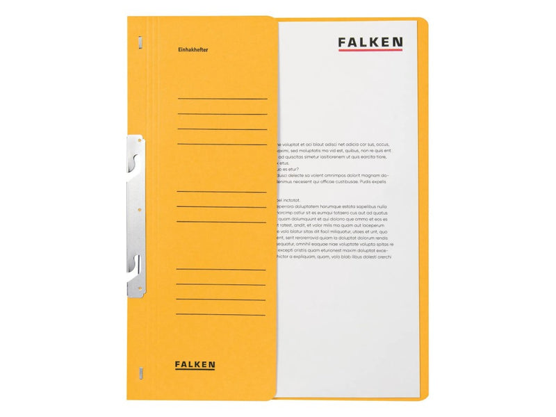 Dosar carton color încopciat 1/2, A4, 250 g/mp, Falken