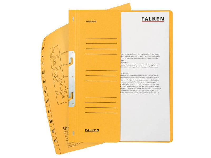 Dosar carton color încopciat 1/2, A4, 250 g/mp, Falken