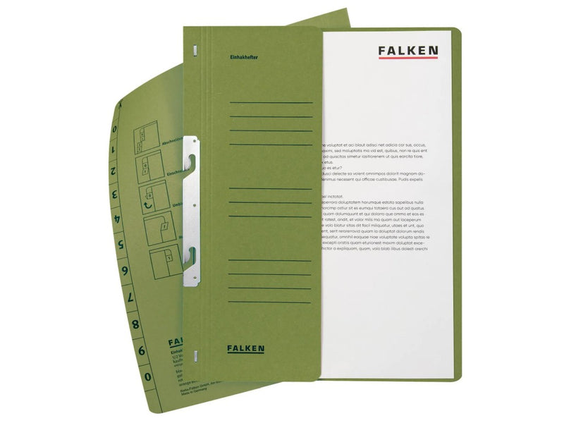 Dosar carton color încopciat 1/2, A4, 250 g/mp, Falken