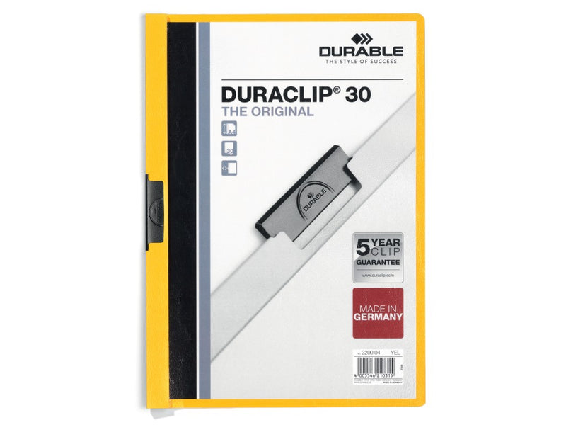 Dosar din PVC cu clemă metalică Duraclip Original 30 Durable