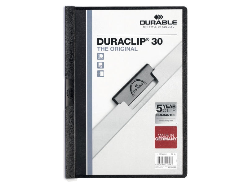 Dosar din PVC cu clemă metalică Duraclip Original 30 Durable