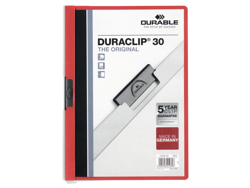 Dosar din PVC cu clemă metalică Duraclip Original 30 Durable
