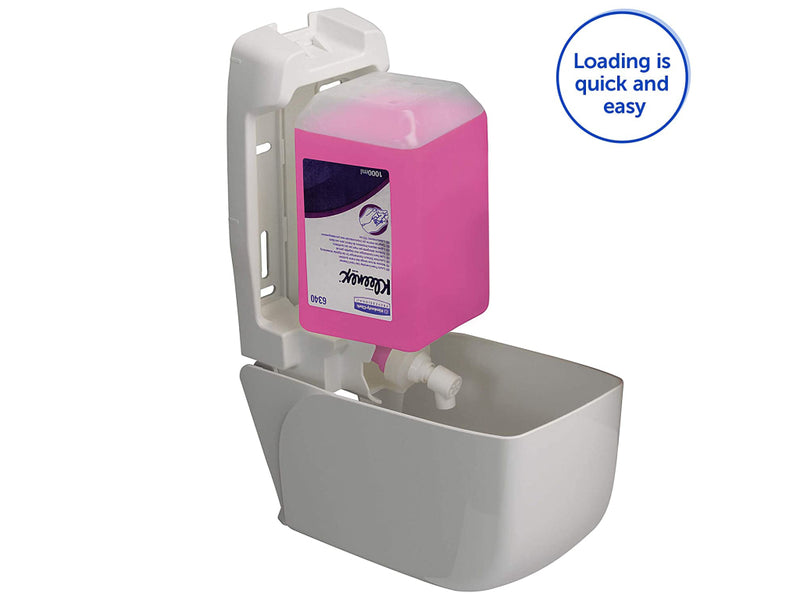 Dozator săpun și spumă Kimberly-Clark Aquarius, alb, 1 l