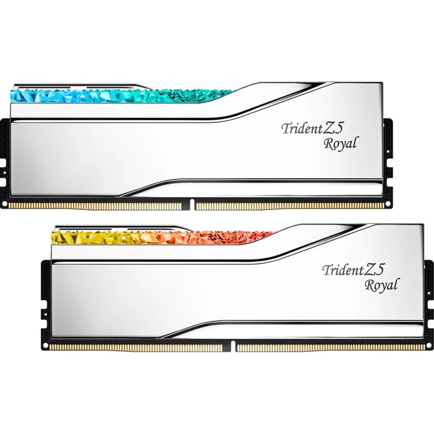 G.Skill 96GB / 6400 Trident Z5 Royal RGB DDR5 CL32 Dual RAM KIT (2x48GB) (F5-6400J3239F48GX2-TR5S)-0