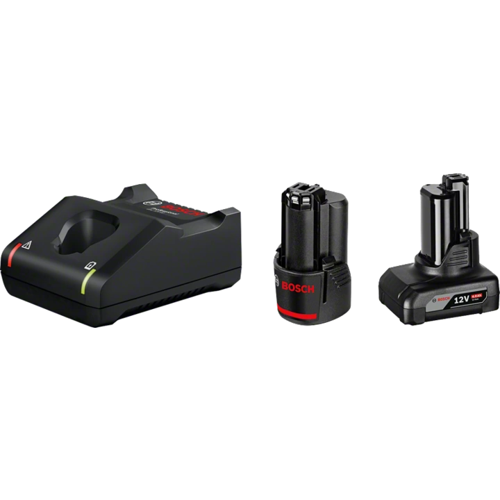 Bosch 1 x GBA 12V 2.0Ah + 1 x GBA 12V 4.0Ah + GAL 12V-40 Professional akkumulátor töltő Háztartási elem AC (1600A01NC9)-0