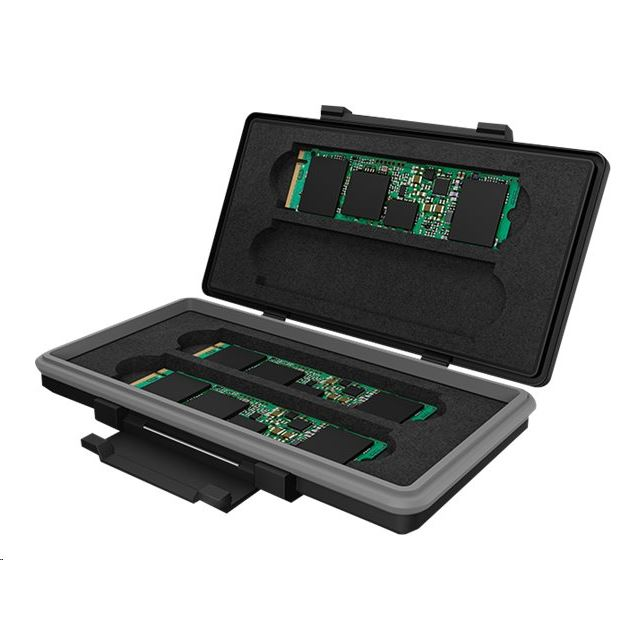 ICY BOX IB-AC620-M2 hordtáska Kemény fedelű tok Fekete (IB-AC620-M2)-0