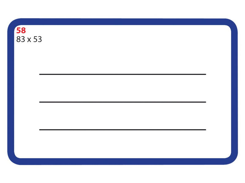 Etichete școlare 83 x 53 mm 30/set