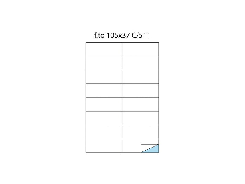 Etichete 16/A4 105 x 37 100/cutie