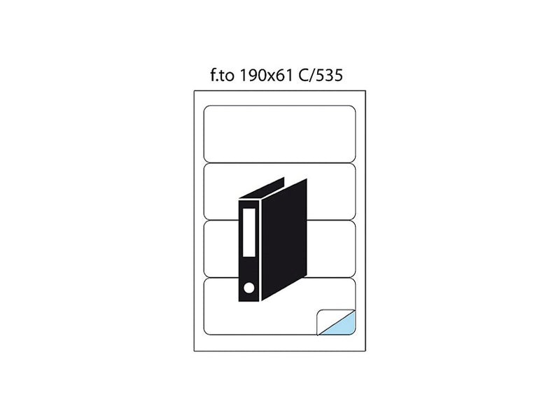 Etichete 4/A4 190 x 61 100/cutie