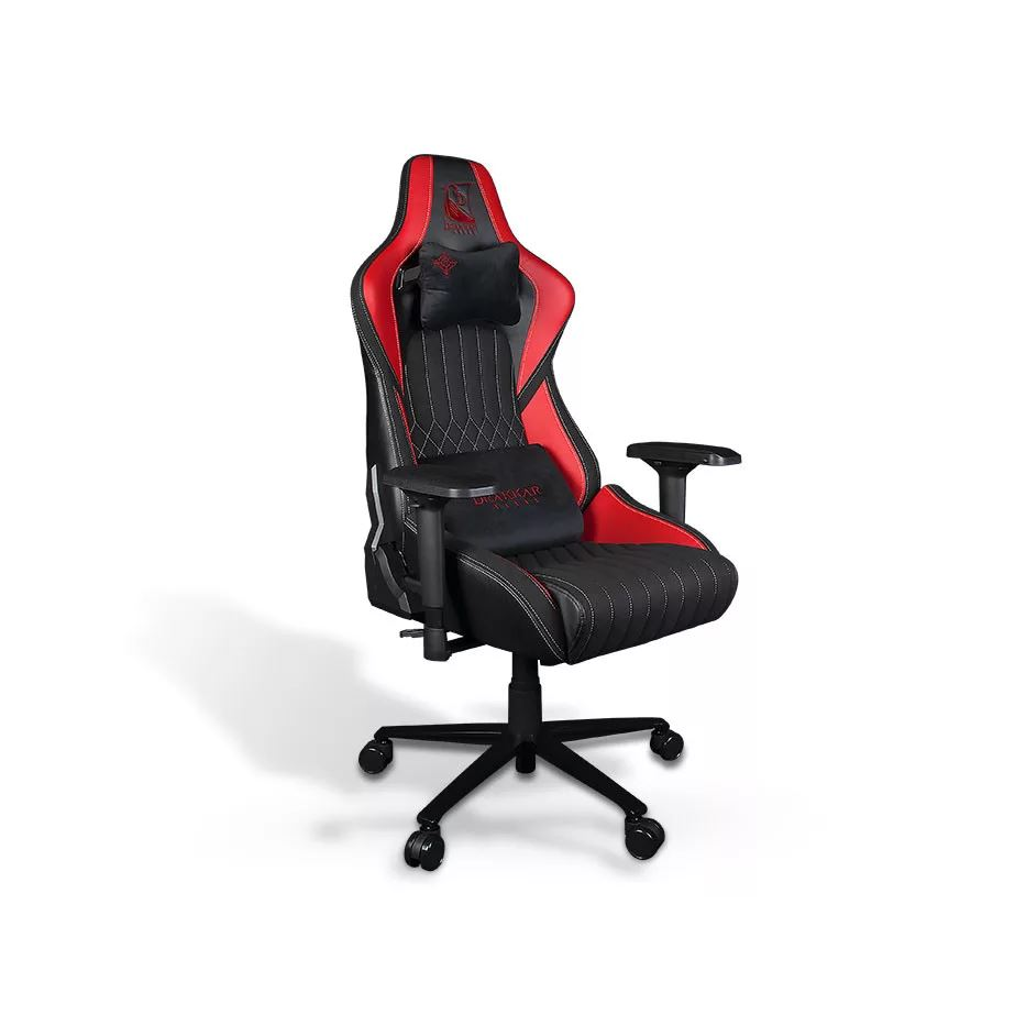 Konix Drakkar 78441117720 gamer szék PC gamer szék Párnázott ülés Fekete, Vörös (KX-DK-GC-HEL)-0