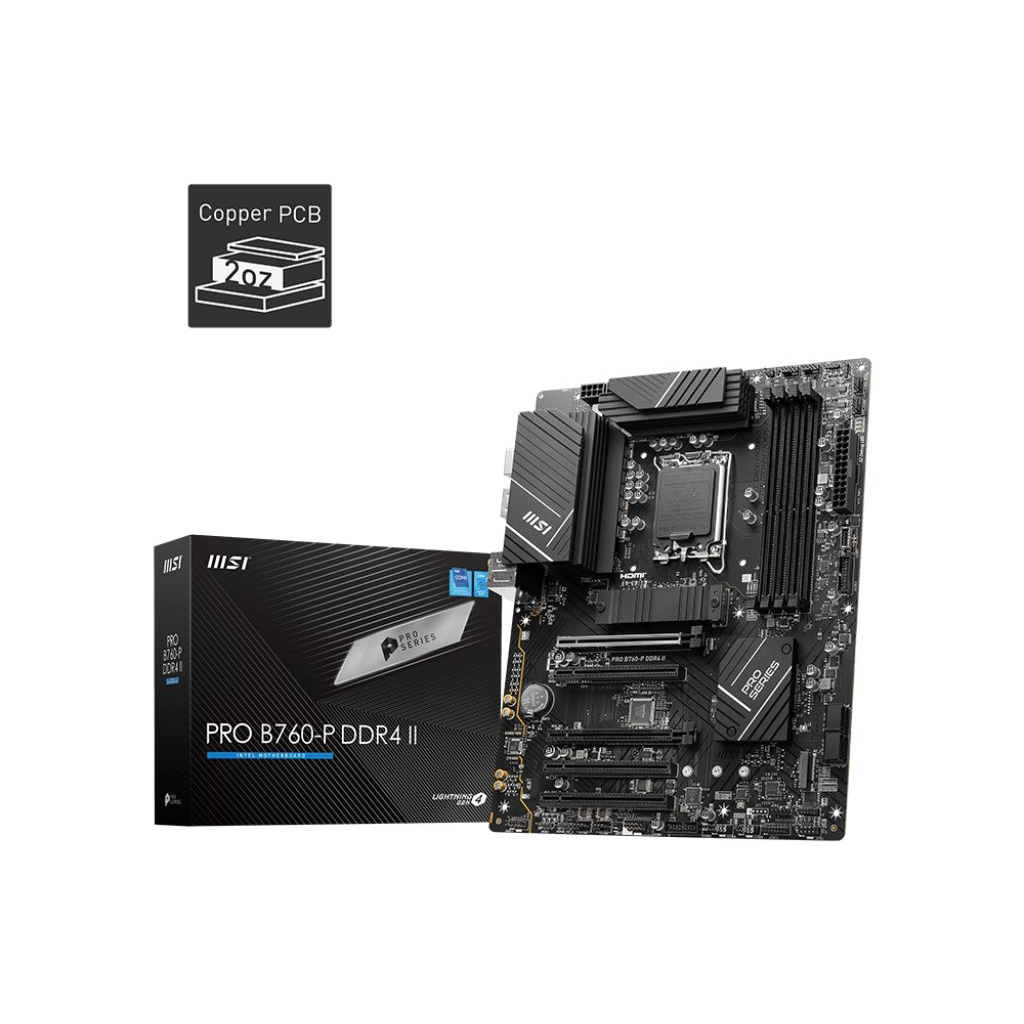 MSI PRO B760-P DDR4 II alaplap (PRO B760-P DDR4 II)-0