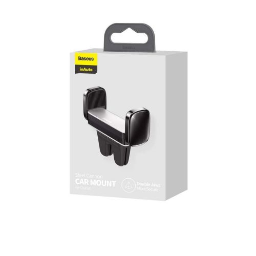 Baseus Cannon Air univerzális autós tartó, szellőzőrácsba, ezüst (SUGP-0S)-0