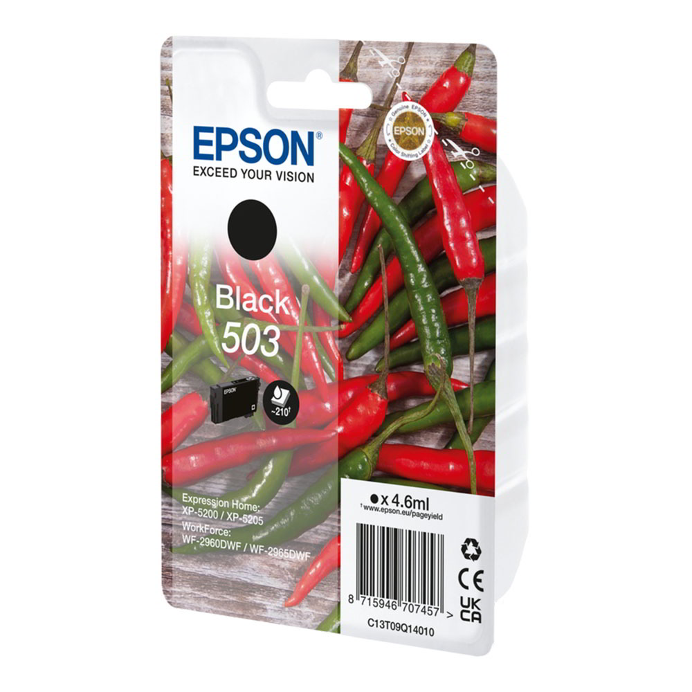 Epson 503 tintapatron 1 db Eredeti Standard teljesítmény Fekete (C13T09Q14010)-0