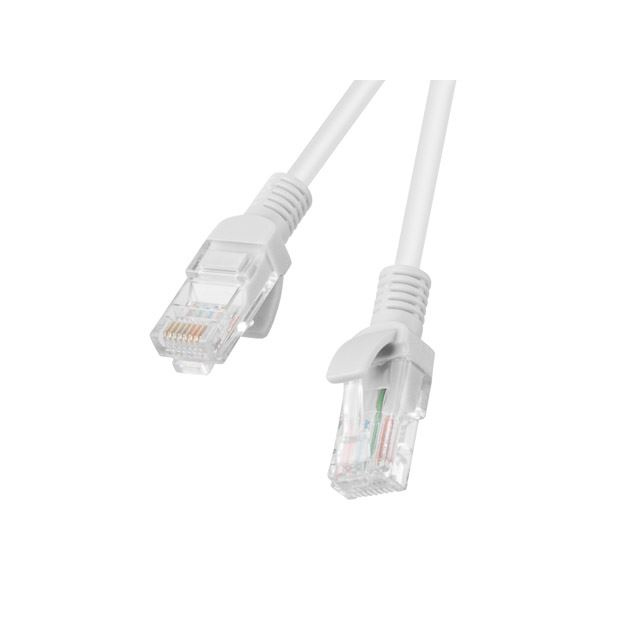 Lanberg Patchcord RJ45 CAT5e UTP kábel 0.25m szürke (PCU5-10CC-0025-S) (PCU5-10CC-0025-S)-0