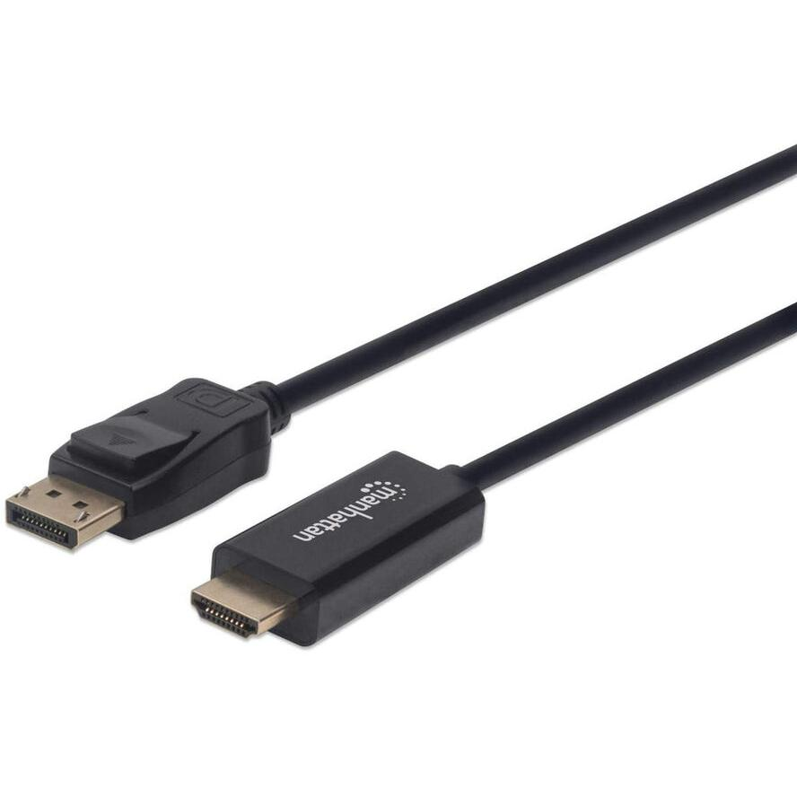 Manhattan 153201 video átalakító kábel 1,8 M DisplayPort HDMI Fekete (153201)-0