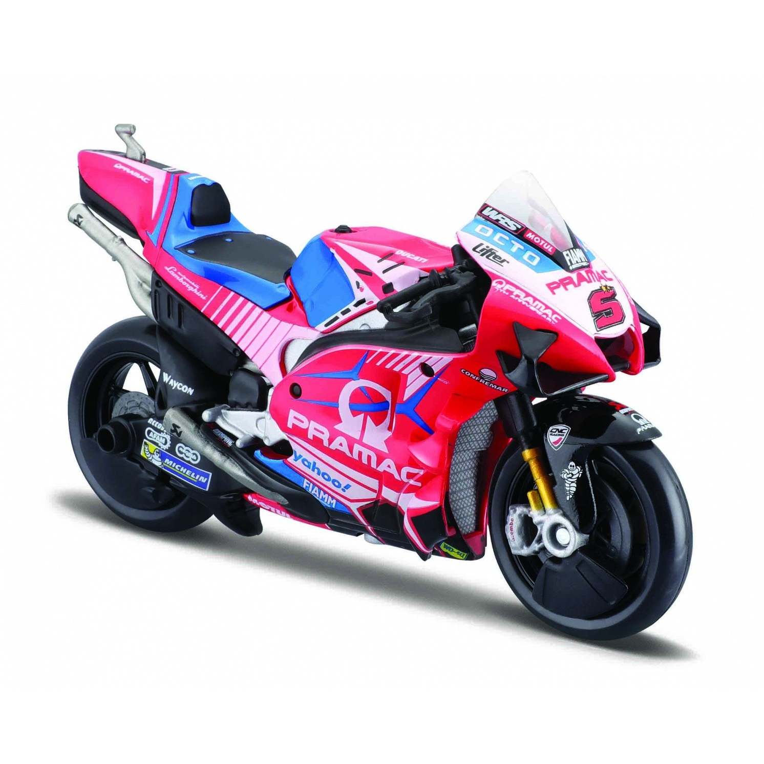 Maisto Ducati Pramac Racing 2021 motor fém modell (1:18) (10136379/1)-0