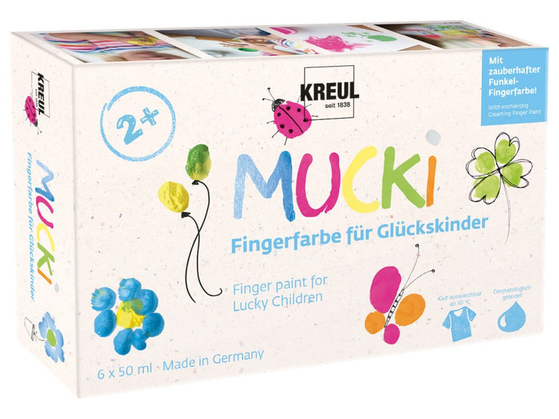 Finger paint Mucki Children of Fortune 50 ml 6 culori/set
