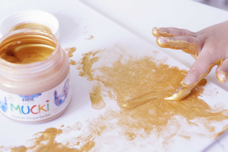 Finger Paint Gleaming Mucki 150 ml 4/set