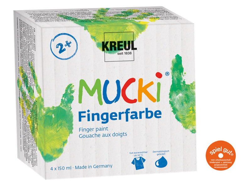 Finger Paint Mucki 150 ml 4/set