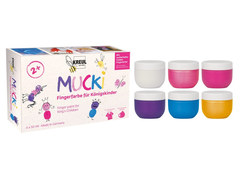 Finger paint Mucki Royal Children 50 ml 6 culori/set