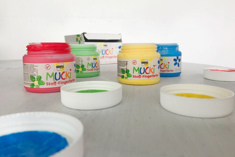 Finger paint textile Mucki 150 ml 4/set