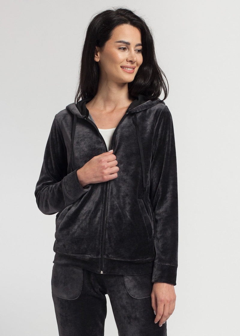 Hanorac Damă Velvet Negru