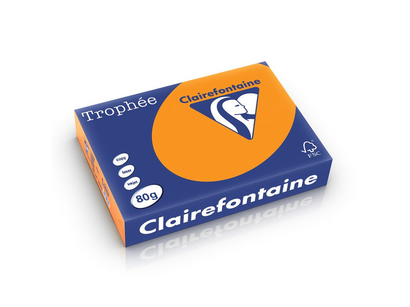 Hârtie A4 80 g/mp color intens fluo 500/top Clairefontaine