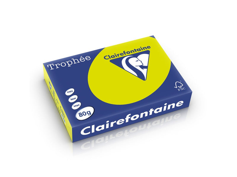 Hârtie A4 80 g/mp color intens fluo 500/top Clairefontaine