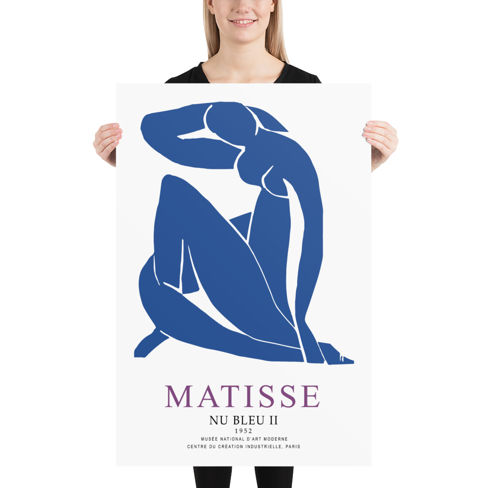 Henri Matisse Nu Bleu II (Blue Nude II) 1952 Artwork Poster-2