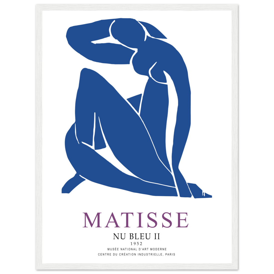 Henri Matisse Nu Bleu II (Blue Nude II) 1952 Artwork Poster-14