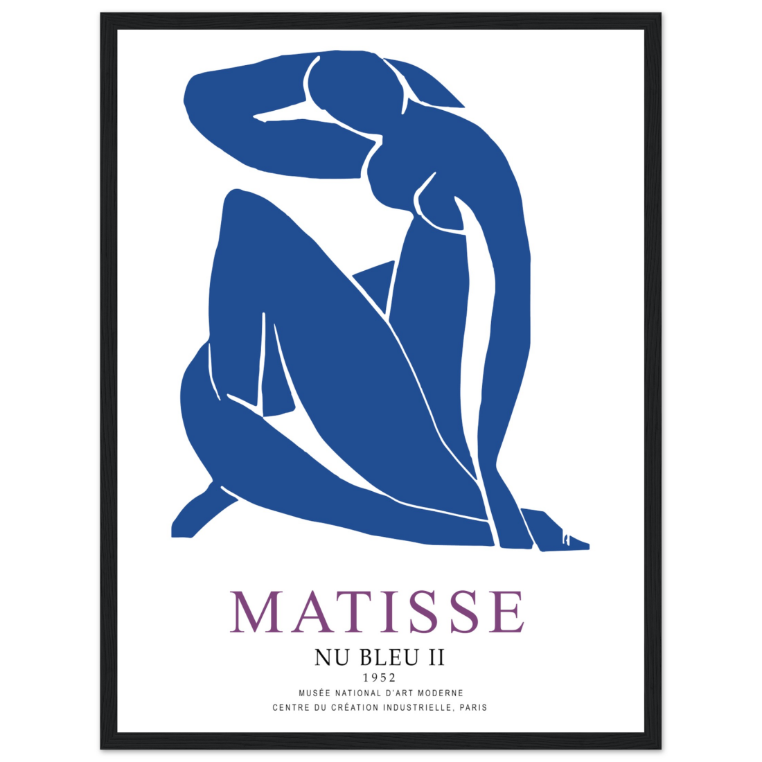Henri Matisse Nu Bleu II (Blue Nude II) 1952 Artwork Poster-13