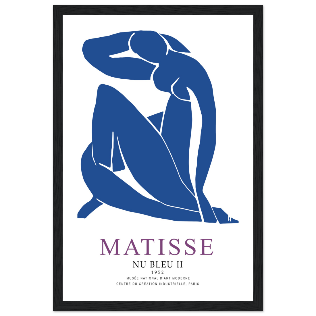 Henri Matisse Nu Bleu II (Blue Nude II) 1952 Artwork Poster-9