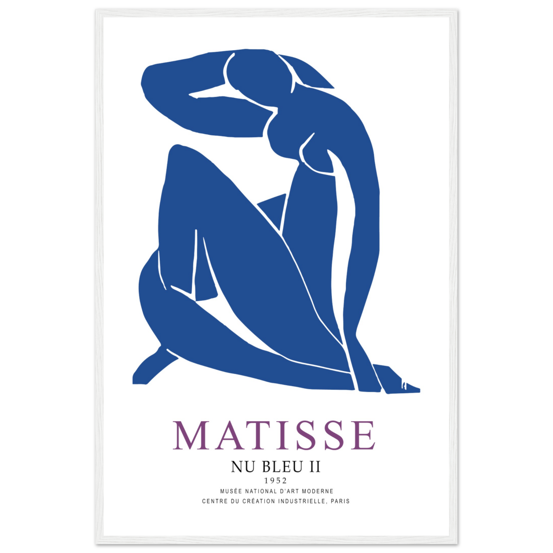 Henri Matisse Nu Bleu II (Blue Nude II) 1952 Artwork Poster-17