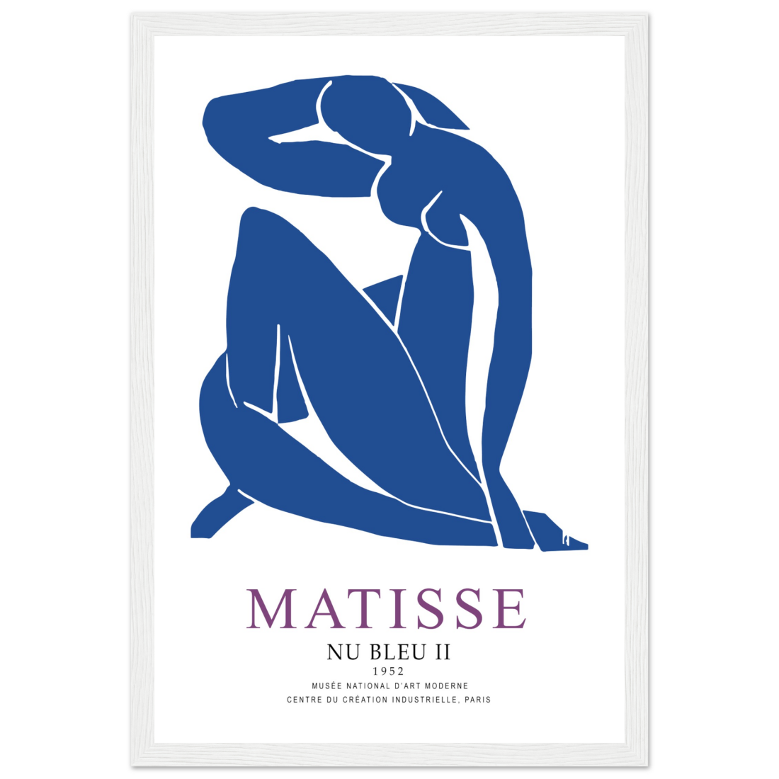 Henri Matisse Nu Bleu II (Blue Nude II) 1952 Artwork Poster-11