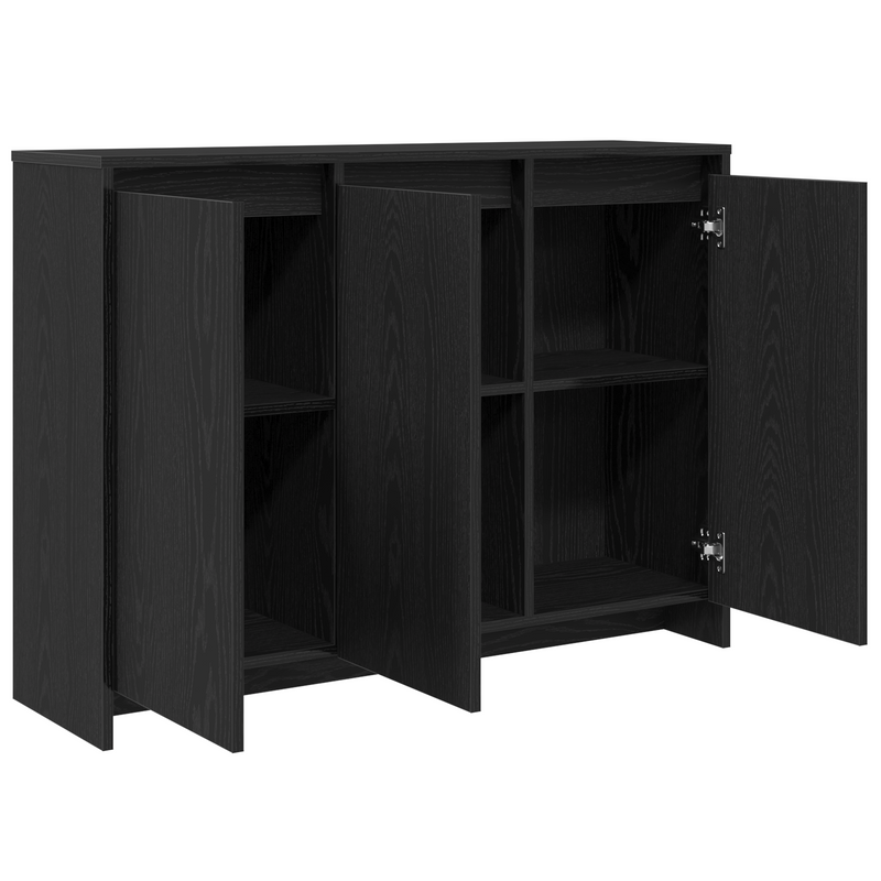 Bufet Negru 102 x 29.5 x 75 cm Lemn prelucrat