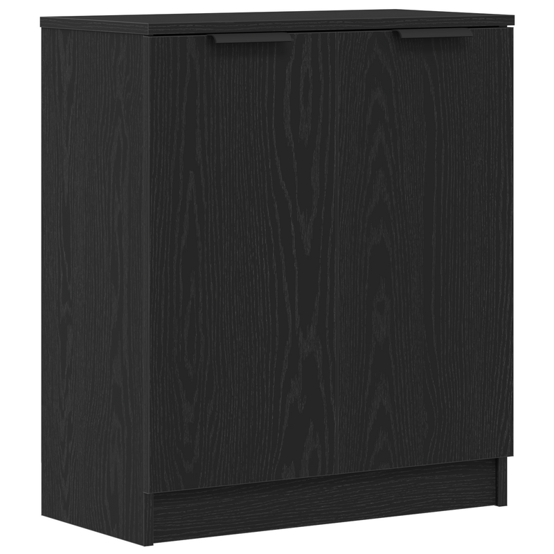 Bufet Stejar Negru 60 x 30 x 70 cm Lemn prelucrat