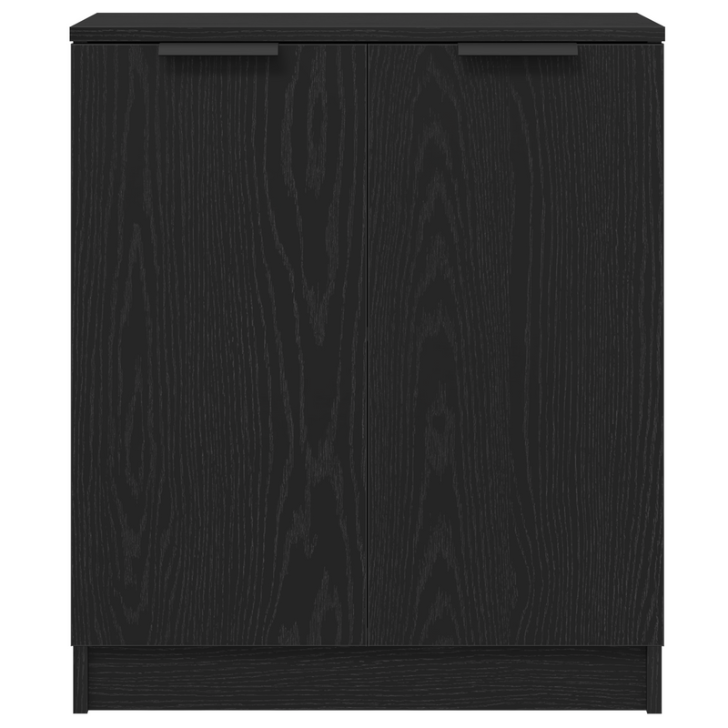 Bufet Stejar Negru 60 x 30 x 70 cm Lemn prelucrat