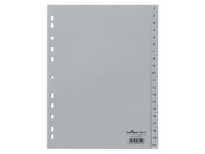 Index plastic A4 1-20 Durable