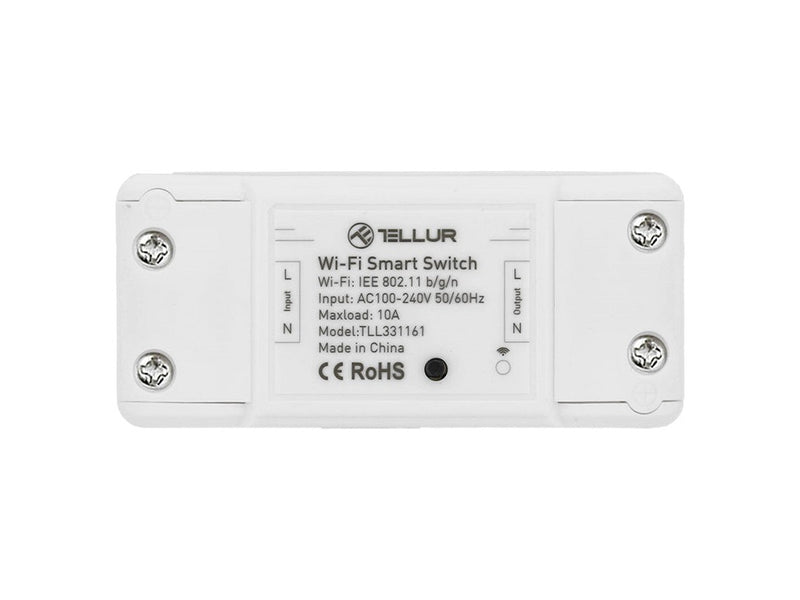 Întrerupător WiFi Tellur, de linie, 2200W, Alb