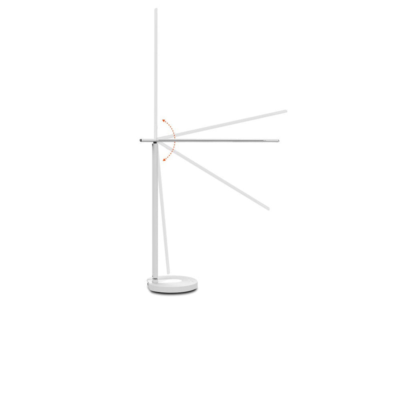 Lampă de birou WiFi Tellur Smart, 12W, lumină albă, caldă, Qi 10W, USB 10W, reglabilă, alb