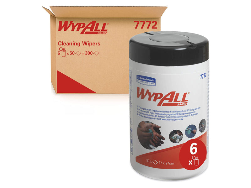 Lavete verzi WypAll Kimberly-Clark 50/cutie, 6 cutii/set