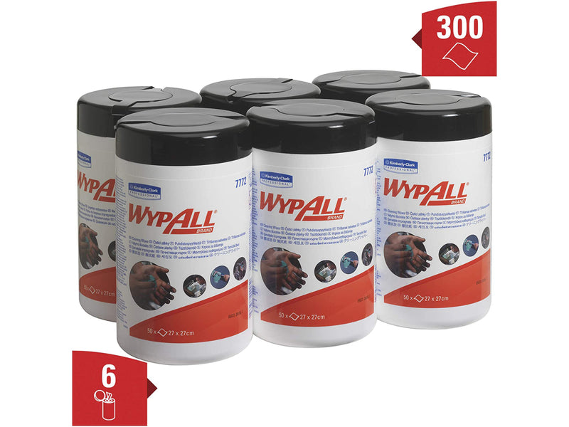 Lavete verzi WypAll Kimberly-Clark 50/cutie, 6 cutii/set