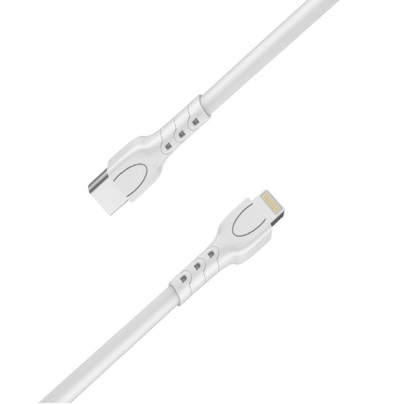 Lemontti Cablu Type-C la tip Lightning, 25W, 0.5m, Alb